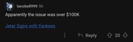 Reddit post